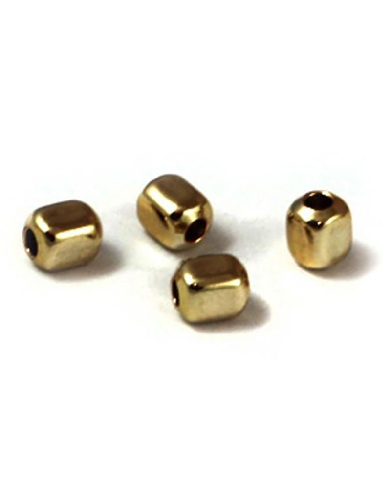 Yellow Gold Filled Square Bead 4mm