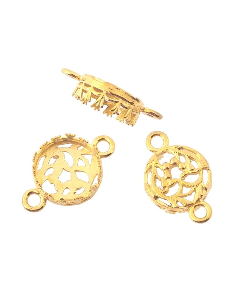 Brass Bezel Cup 10mm Gallery 763H Bottom gallery 3331 +2 Rings