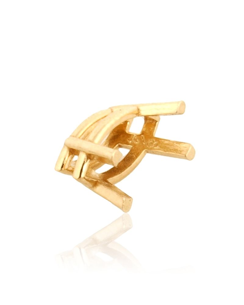 14K Yellow Gold 4 Prong Marquize Basket Cast 40Pt (8X4mm) (30084-0200-000)