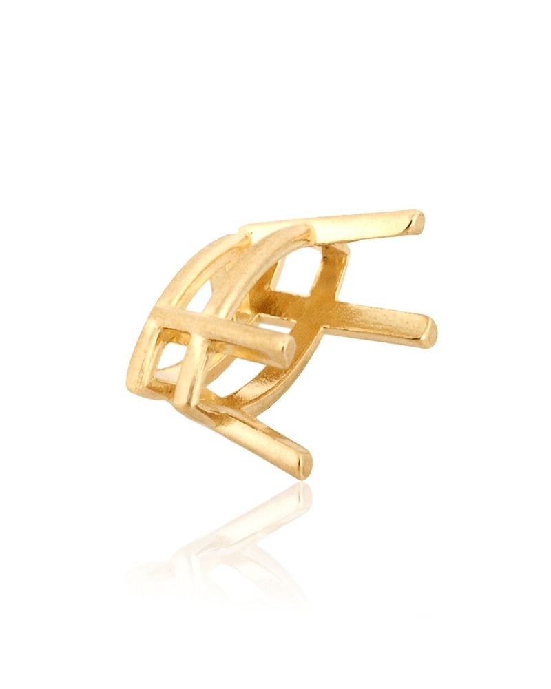 14K Yellow Gold 4 Prong Marquize Basket Cast 85Pt (10X5mm) (30510-0200-000)
