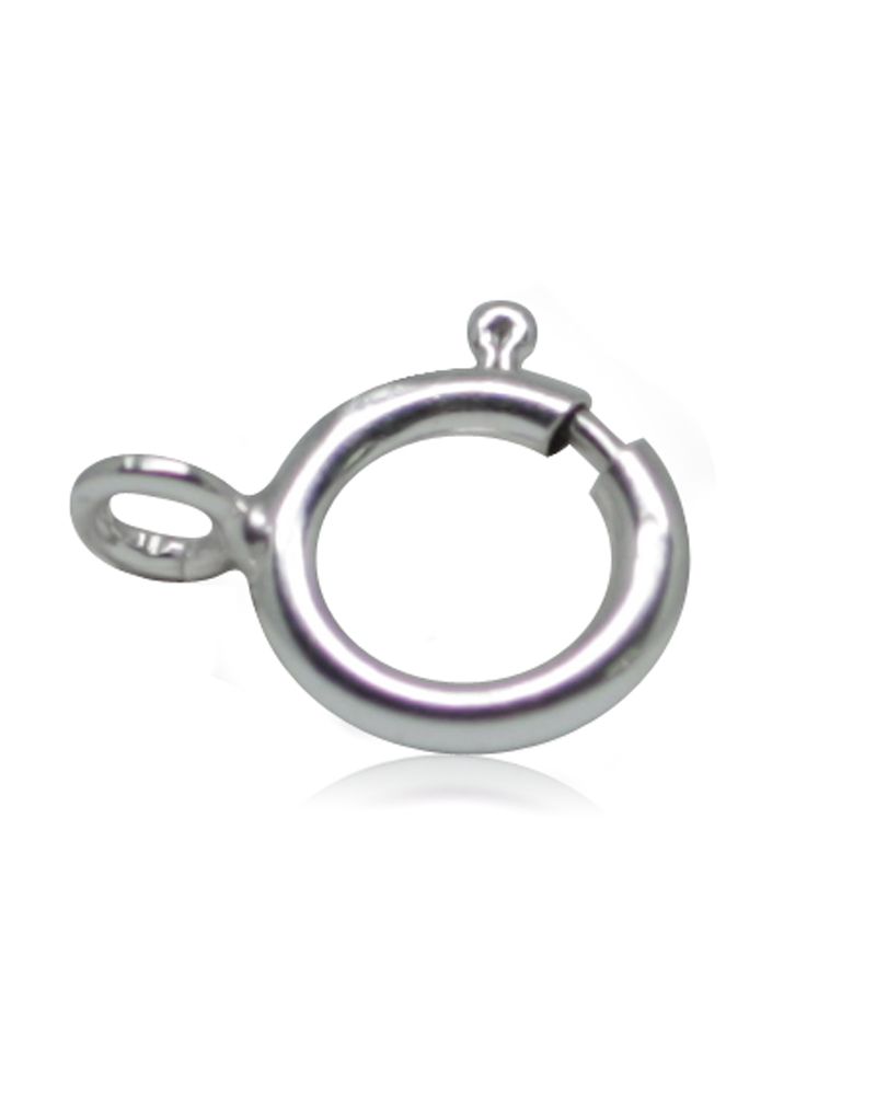 925 Sterling Silver 7mm Spring Ring Clasp 