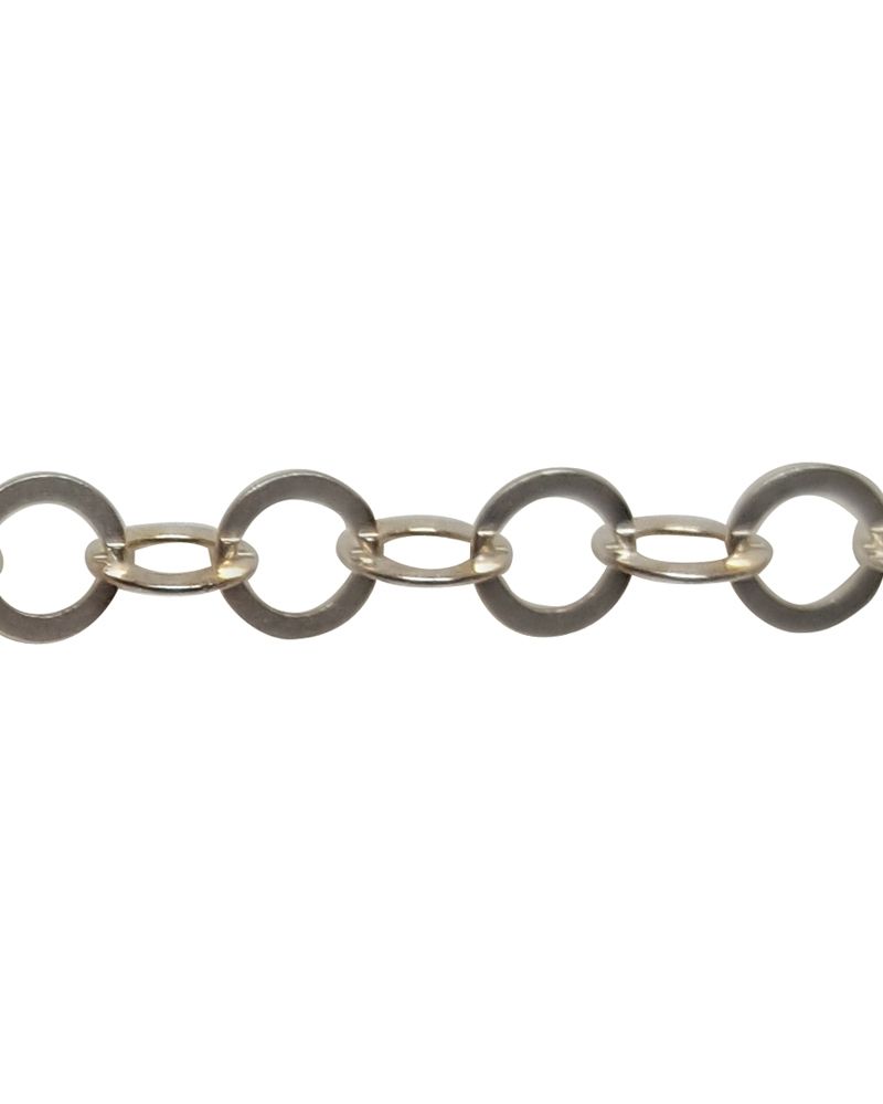 925 Sterling Silver Cable Flat Chain 3.5mm