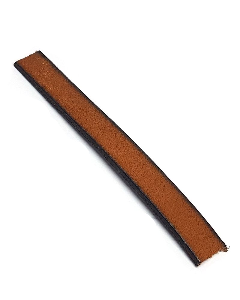 Thong Dark Mustard Leather Flat 2X10mm