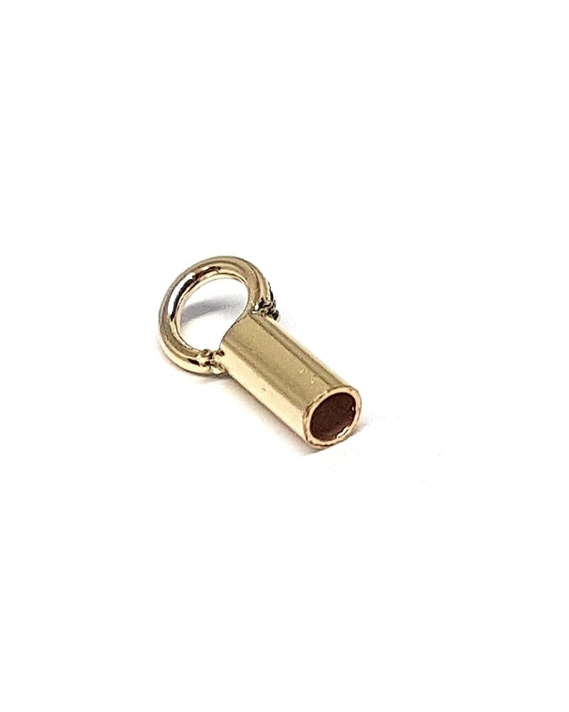 Yellow Gold Filled End Cap 1.4mm (Length: 4mm)