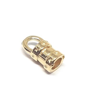 14K 5% Yellow Gold End Cap 3mm  