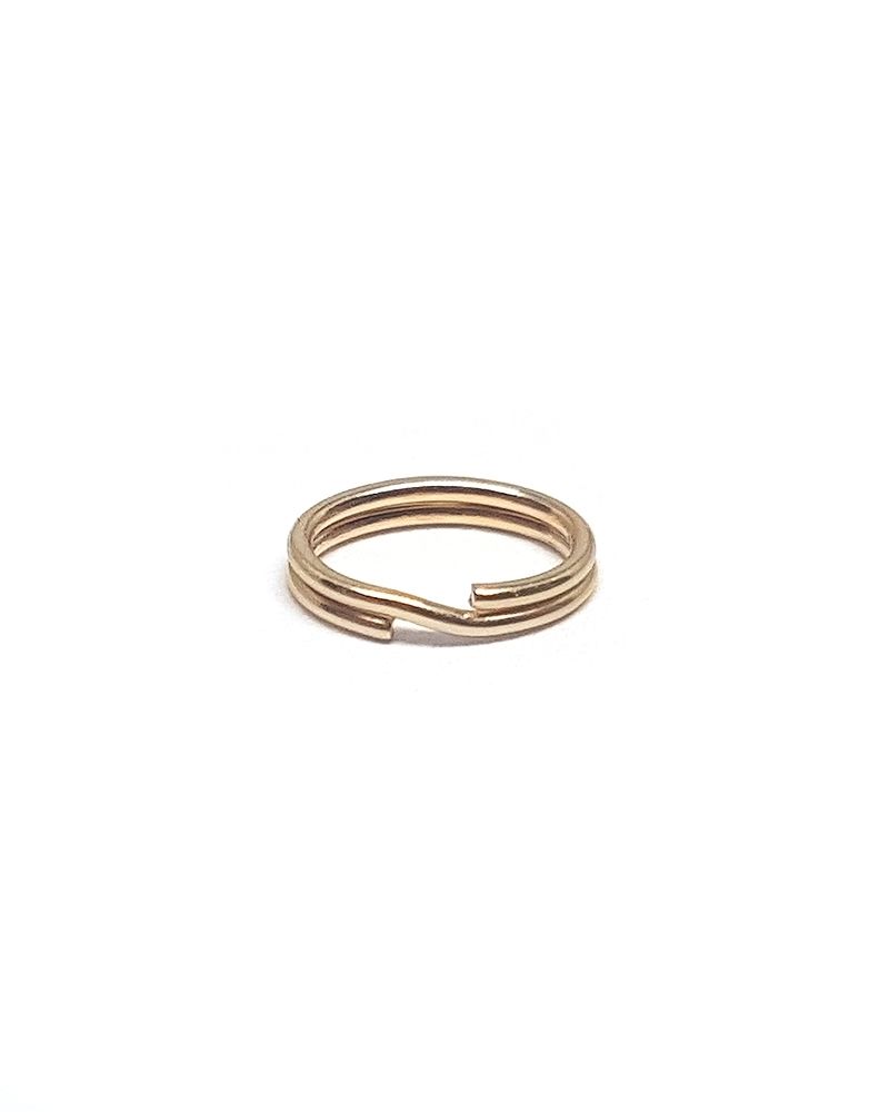 Yellow Gold Filled Oval  Split Rings 4.9X6.8mm