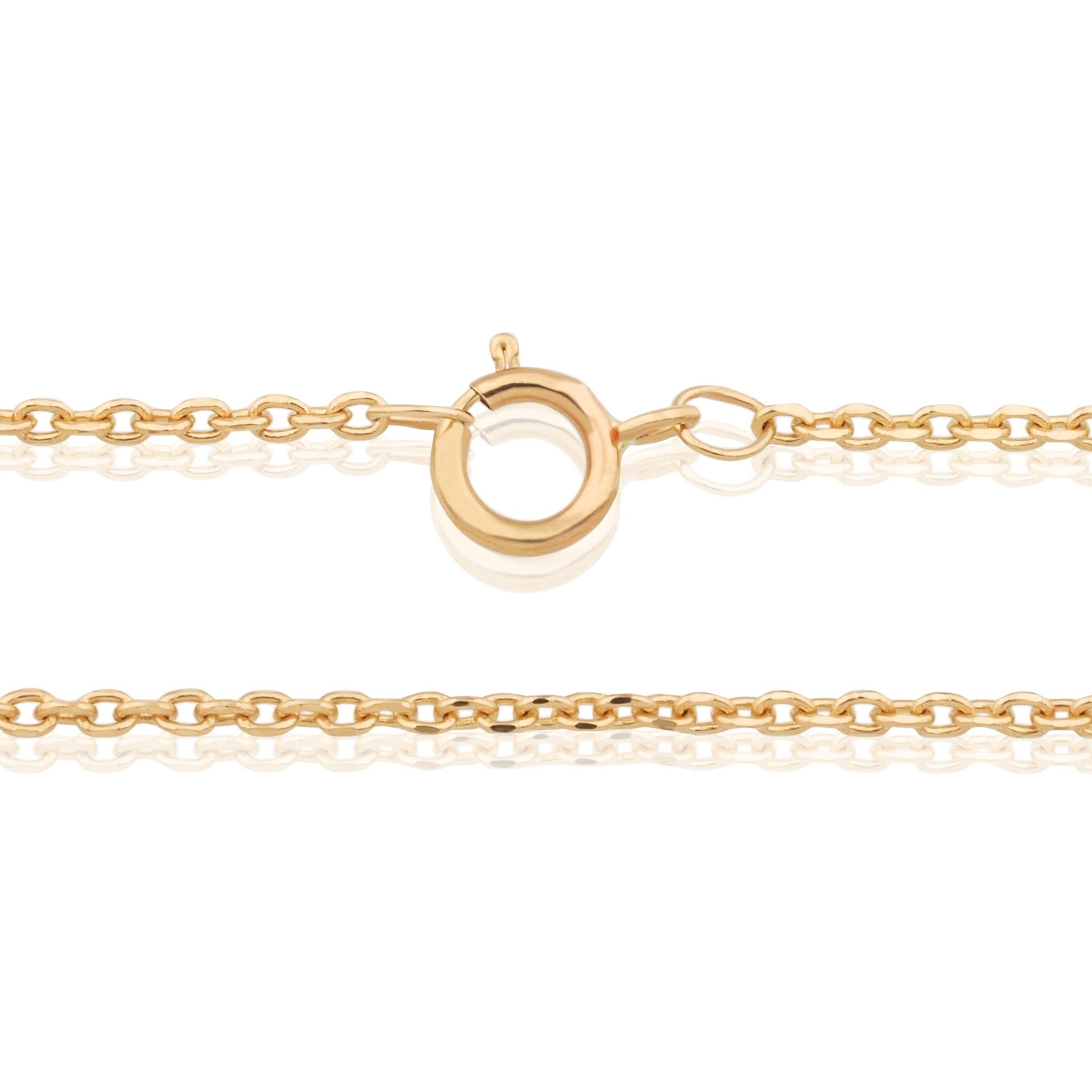 14K Yellow Gold 0.95mm Rolo Chain 18" (45cm)