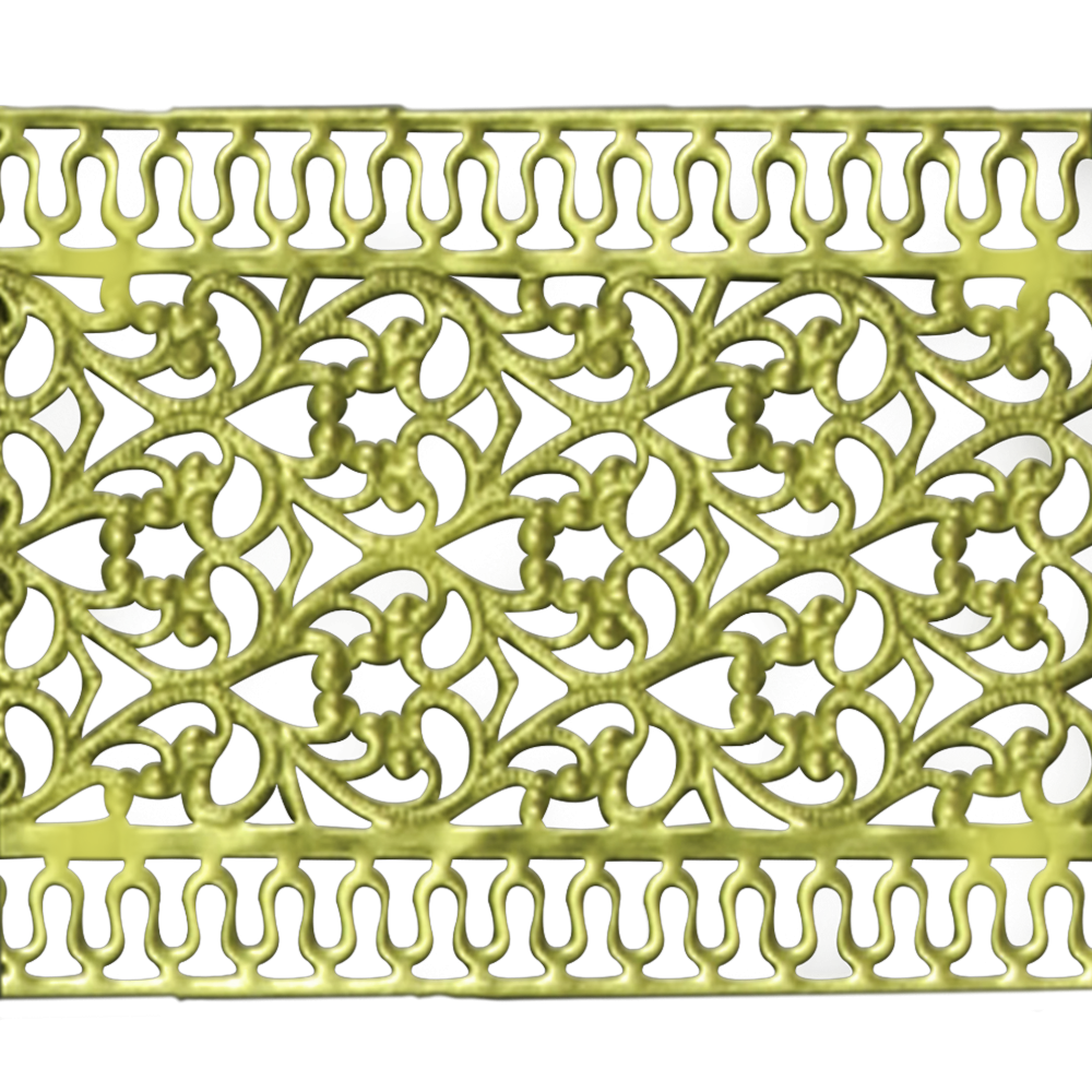 Brass Gallery Ribbon 3331