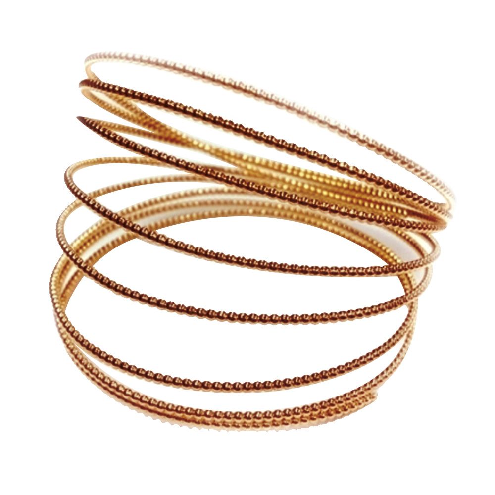Rose Gold Filled Beaded Wire 1.3mm