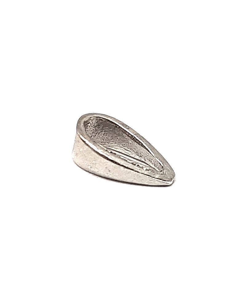 18K White Gold Cast Bail 6mm