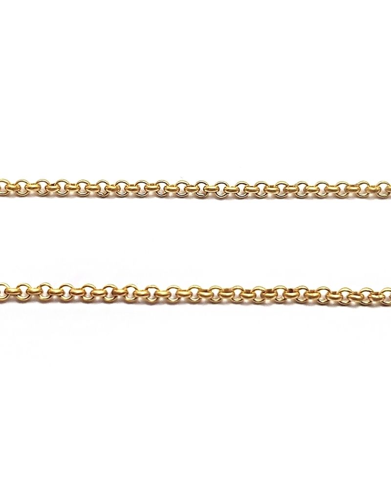 Yellow Gold Filled Gourmet Rolo Chain 2.4mm