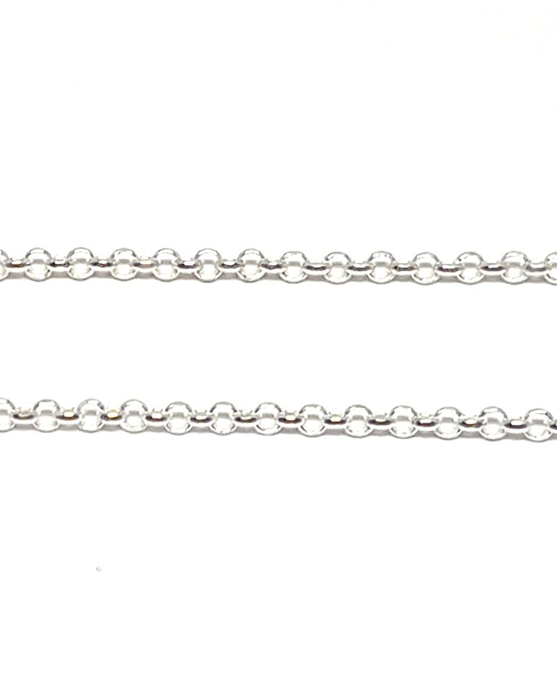 925 Sterling Silver Diamond Cut Rolo Chain 1.7mm