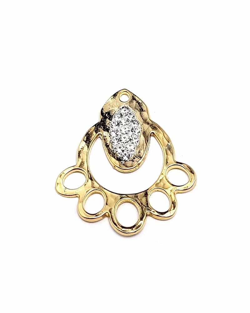 14K Gold Plated Decorated Pendant