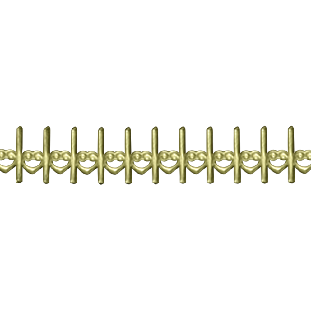 Brass Gallery Ribbon 1851