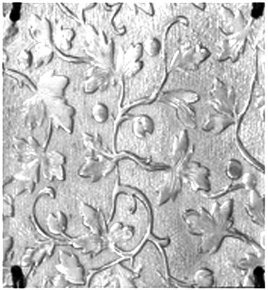 935 Silver Decorative Leaves Design Gallery Pattern Strip 2314