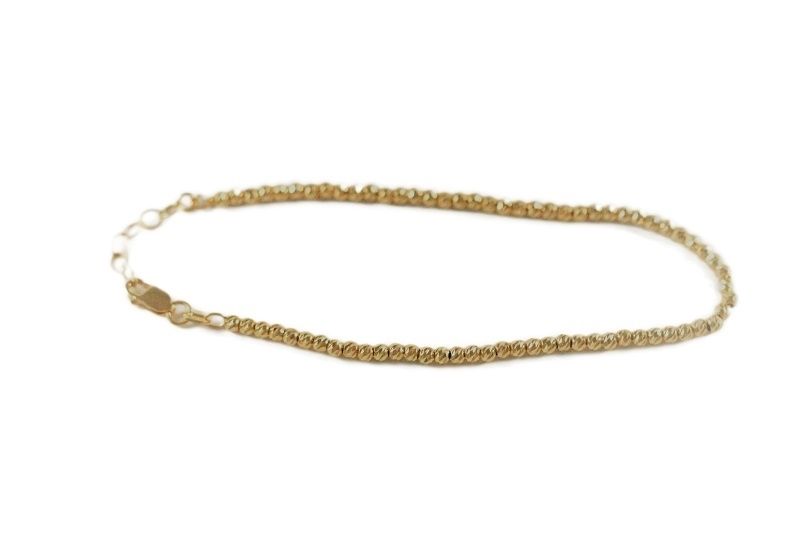 3 Colors Sterling Silver Diamond Cut 3mm Ball Chain