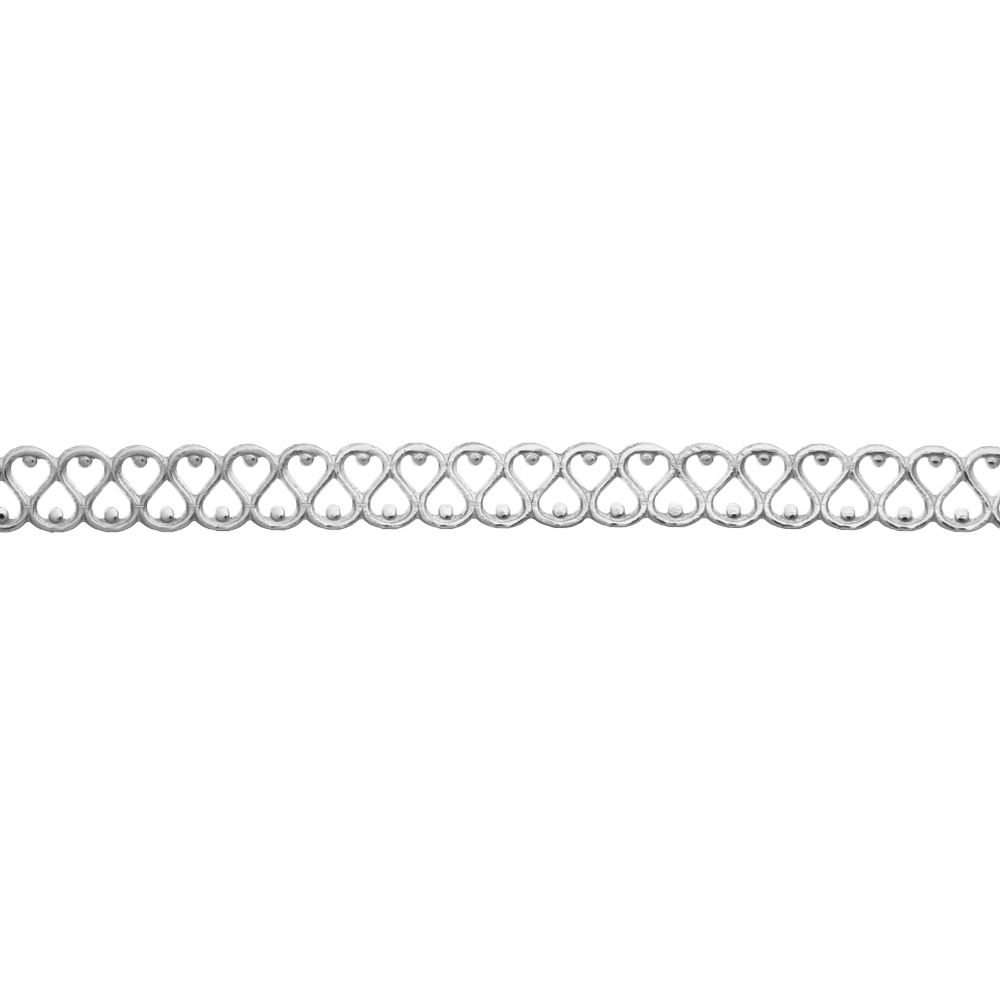 935 Silver Gallery Pattern Strip 3257