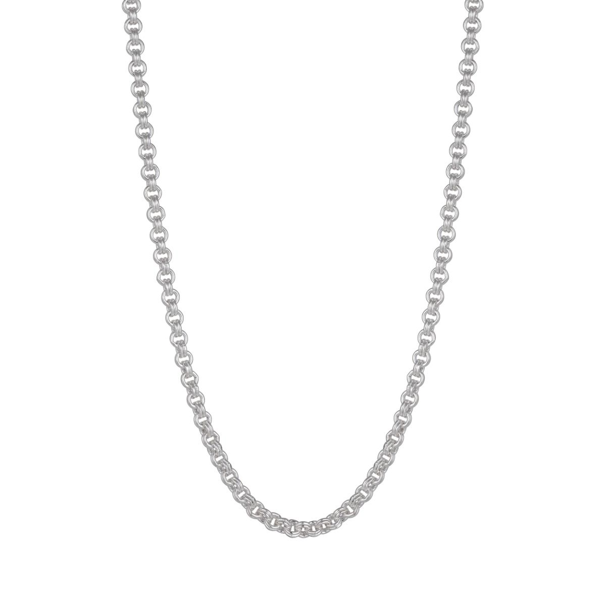 925 Sterling Silver Chunky Double Rolo Links chain 5.2mm