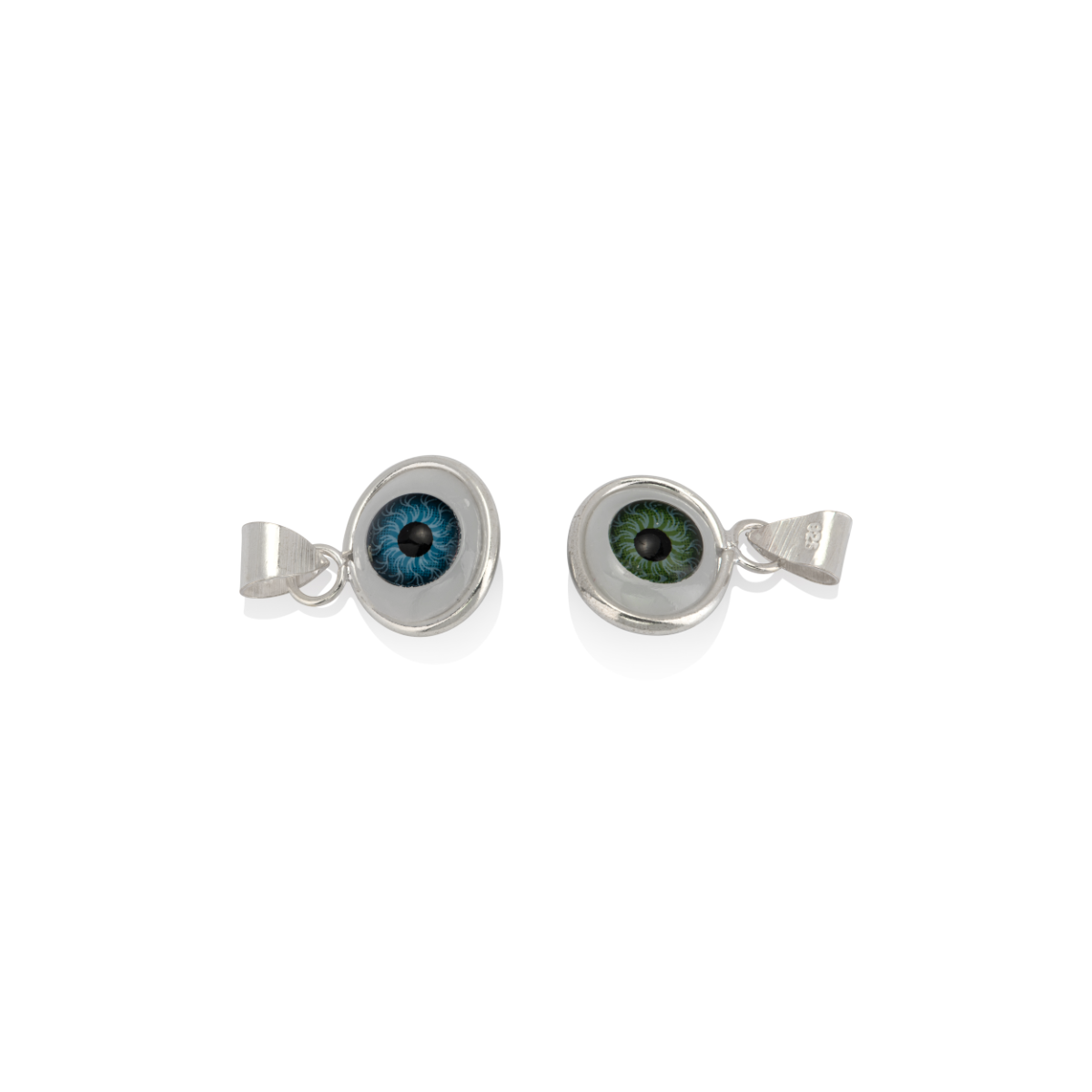 Sterling Silver 925 eye pendant 12 mm