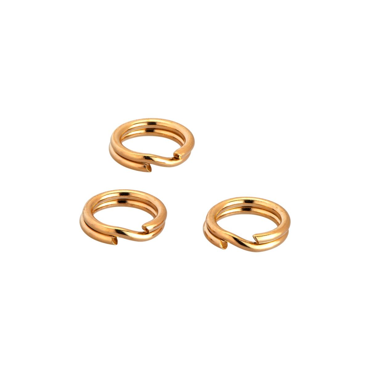 Yellow Gold Filled Round Split Rings 5mm