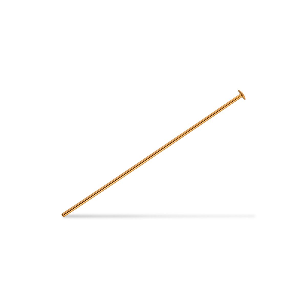 Yellow Gold Filled Pin With Flat Head 0.7/40mm