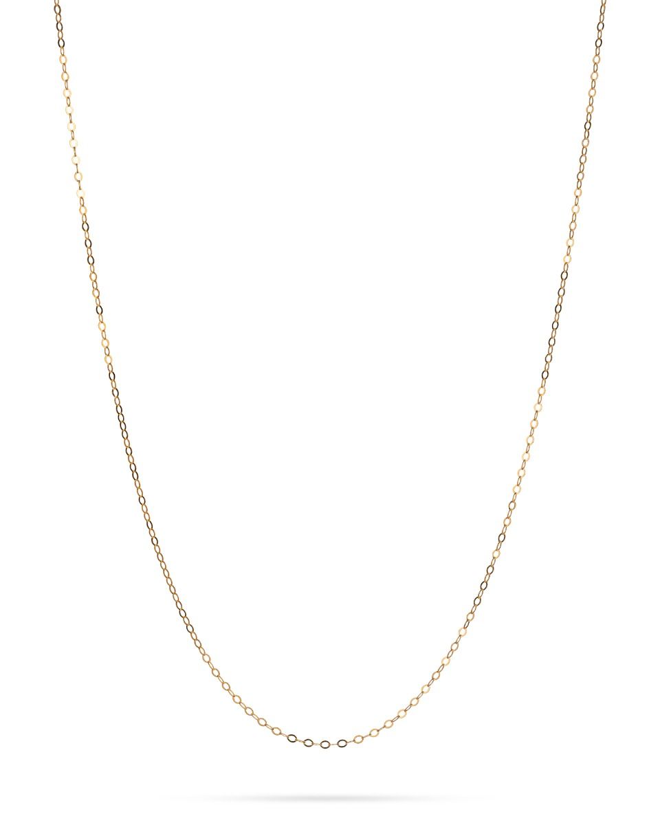 Yellow Gold-Filled Diamond Cut 1.4x1.6mm Flat Link Chain