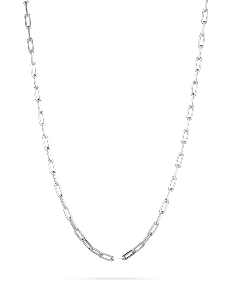 925 Sterling Silver Paper Clip Chain 3.68x10.85x0.5 mm