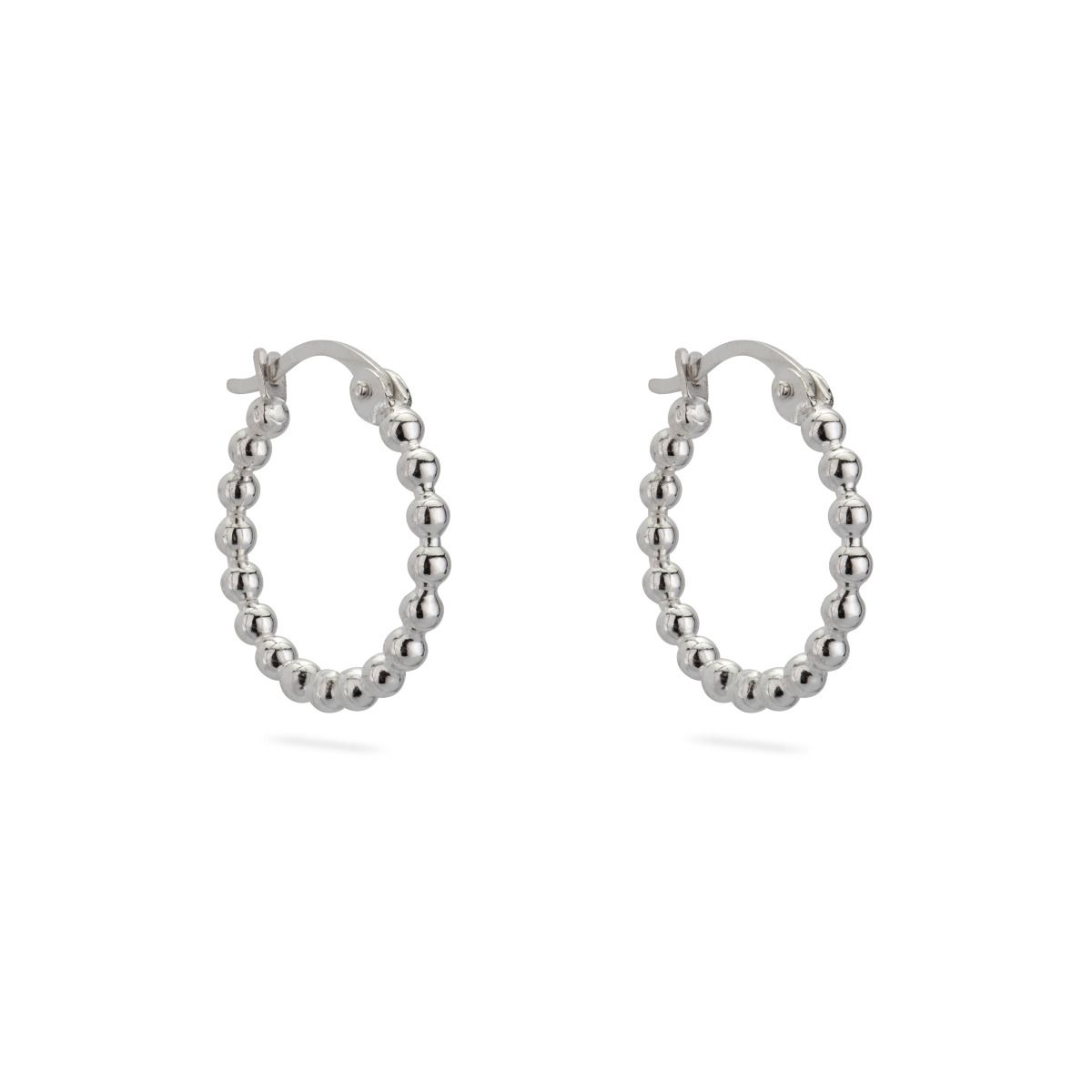 925 Sterling Silver Gypsy Earrings Pearl Wire 14X2mm W/Snap