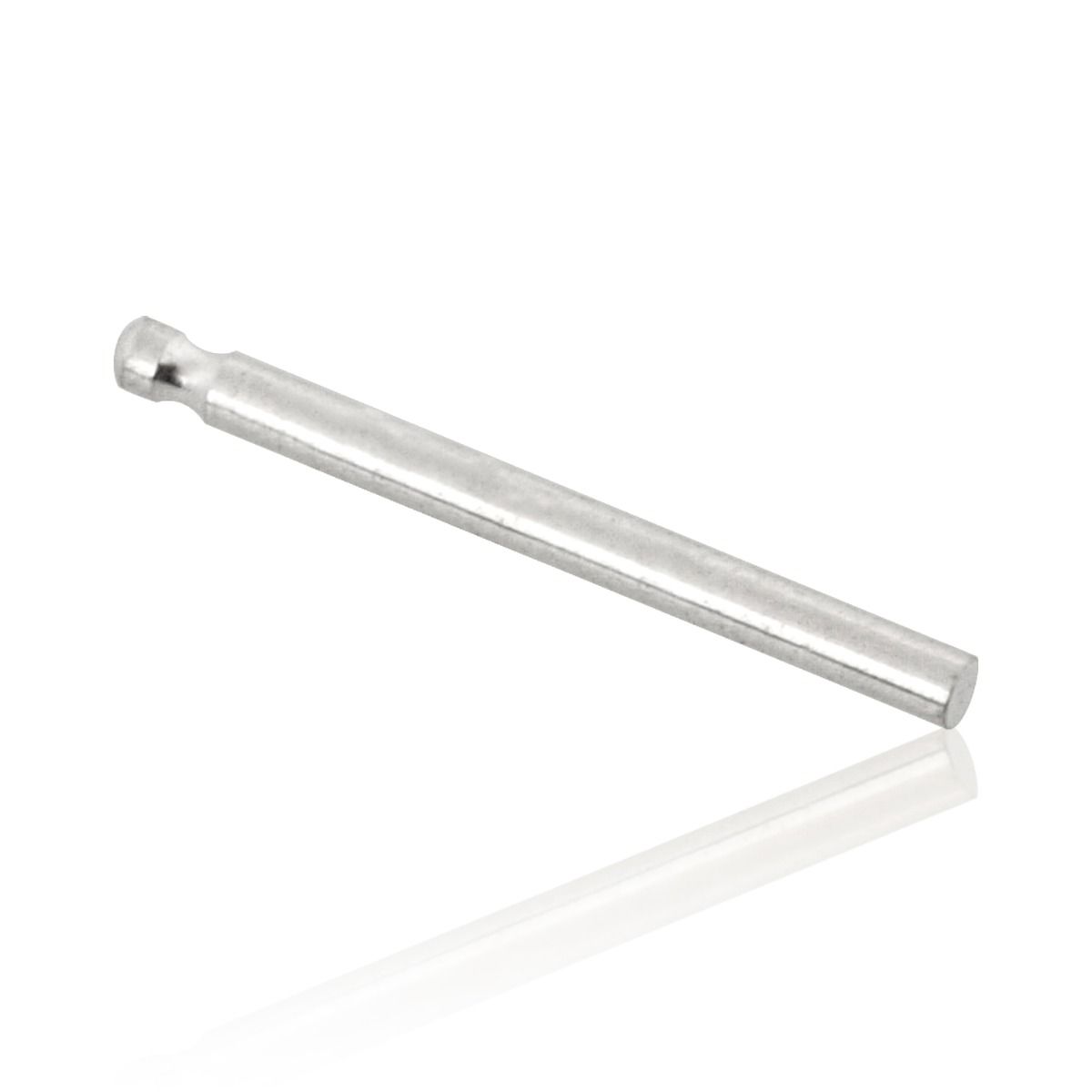 925 Sterling Silver 0.8mm Single Notch Earring Post 10mm 