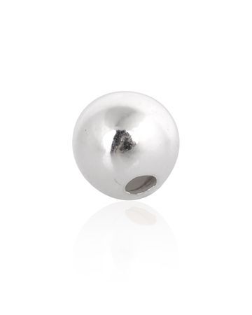 Sterling Silver 4mm Bead 1.2mm Hole Sold by Gram