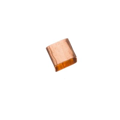 Rose Gold Filled Hammered Square Tube 6/5mm