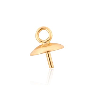 14K Yellow Gold Cup&Peg W/Ring 5mm (96905-0200-000)