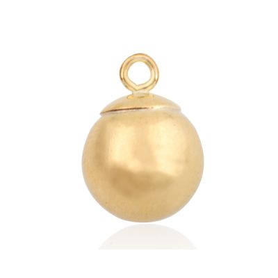 Yellow Gold Filled Ball Pendant 8mm