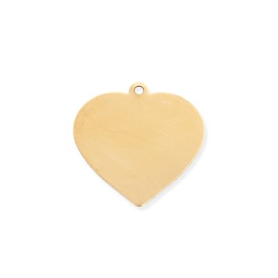 Yellow Gold Filled Plait Flat Heart