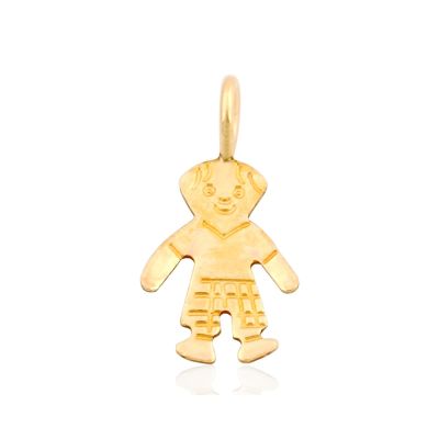 Yellow Gold Filled Little Boy Pendant