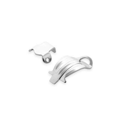 14K White Gold Ear clip (2 Parts) 155-206