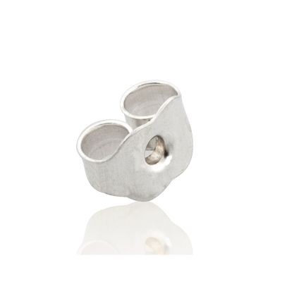 925 Sterling Silver Ear Back For 0.8mm Post