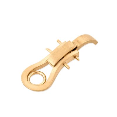 18K White Gold Clips With Rubber