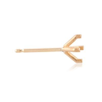 14K Yellow Gold Round 4-Prong Earring 25Pt