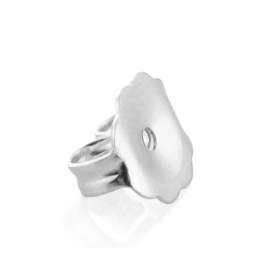 14K White Gold Friction Nut (074Cfr19120175)
