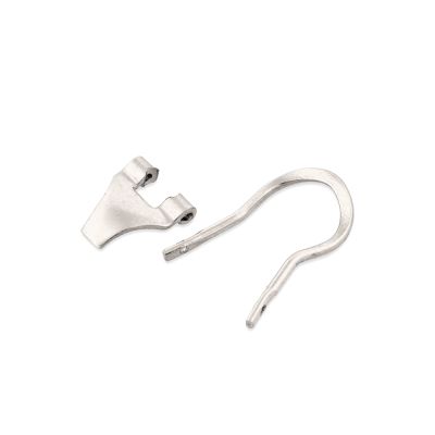 18K White Gold Omega Clips