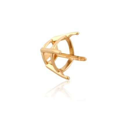 14K Yellow Gold Cushion 4-Prong W/Seats Basket75Pt (6mm) (41366-0200-000)