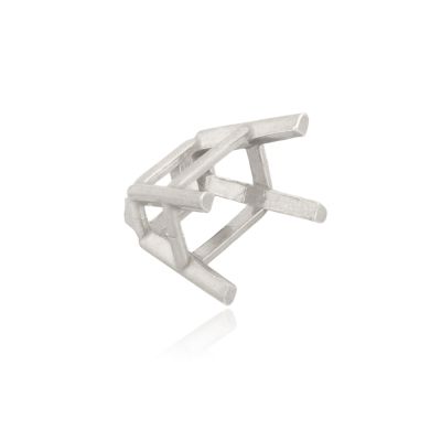 14K White Gold 1Ct Basket Emerald Setting 32175-0300-0Af