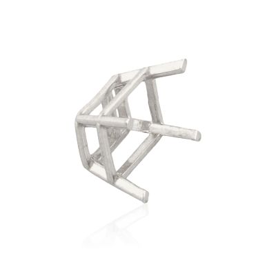 14K White Gold 1.5Ct Basket Emerald Setting 30786-0200-000