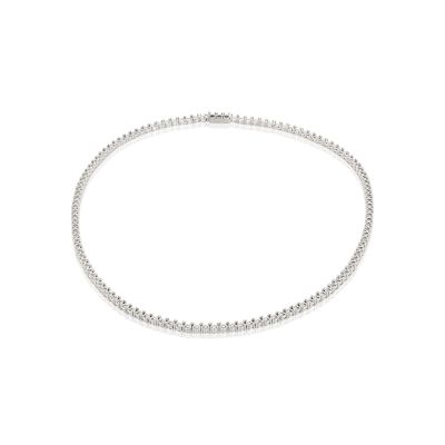 14Kw Tennis Necklace 42Cm Long For 10Pt Round Stones