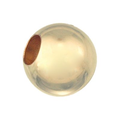 Yellow Gold Filled 4mm Seamless Round Bead (Hole 1.7mm)