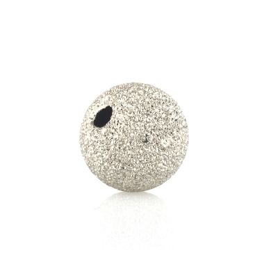 14K White Gold Laser Finish Bead 12mm (074Bdz54000000)