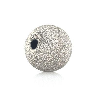 14K White Gold Laser Finish Bead 10mm (074Bdz78000100)