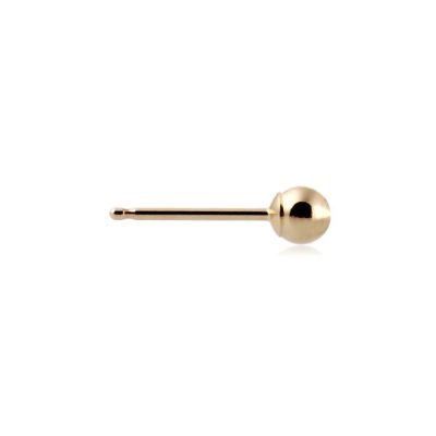 14K Yellow Gold Ball Earring W/Post 3mm (064Bep94300075)