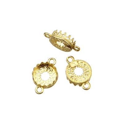 Brass Bezel Cup 10mm Gallery 714H Both Sides +Ring